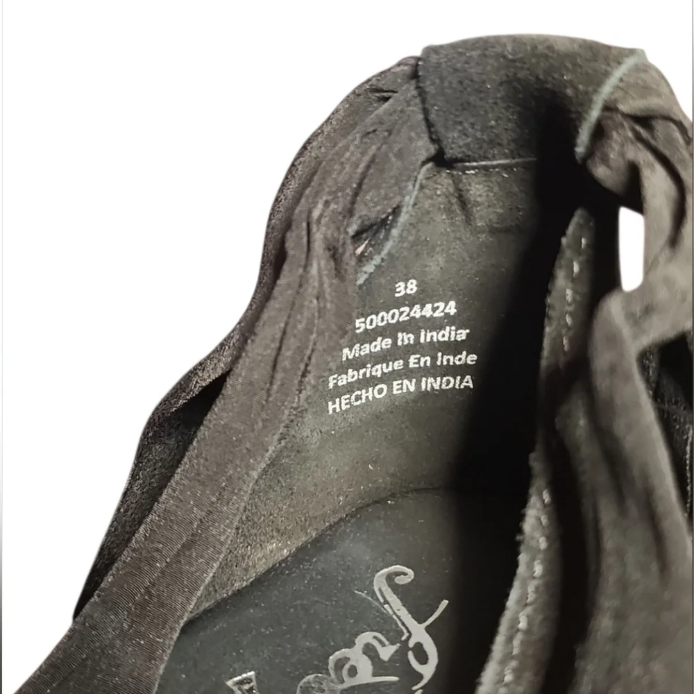 Free People Barcelona Wrap Palm Sandals Black suede Black Ankle Wrap Material 8